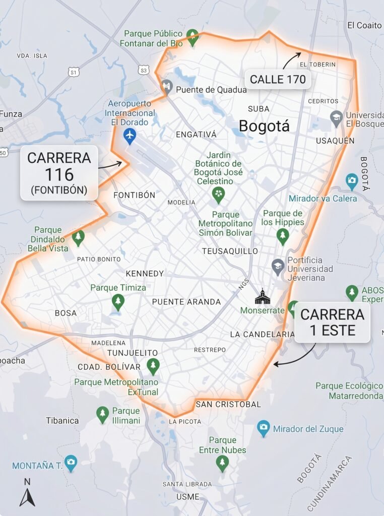zona de cobertura desayunos Sorpresa bogotá
